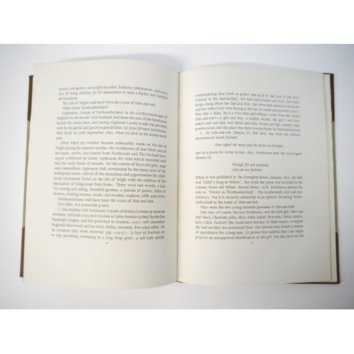 9037 - Stourton Press. Algernon Charles Swinburne: 'Hide and Seek. With notes by John S. Mayfield.', London... 