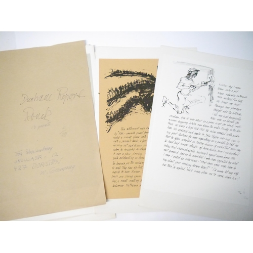 9046 - Tisa von der Schulenburg (1903-2001), a collection of 13 lithograph prints, being memoirs of County ... 