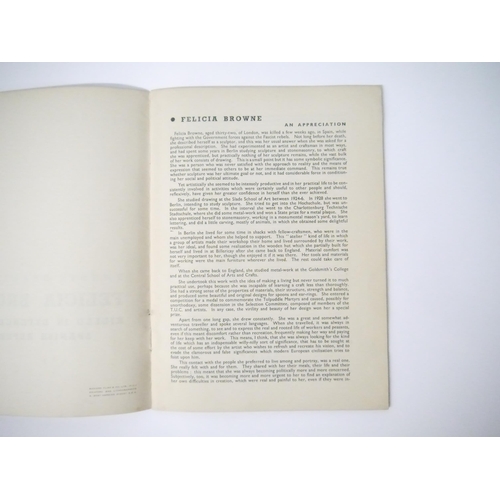 9047 - Felicia Browne: 'Drawings by Felicia Browne. Killed in Action with the Spanish Government Militia', ... 