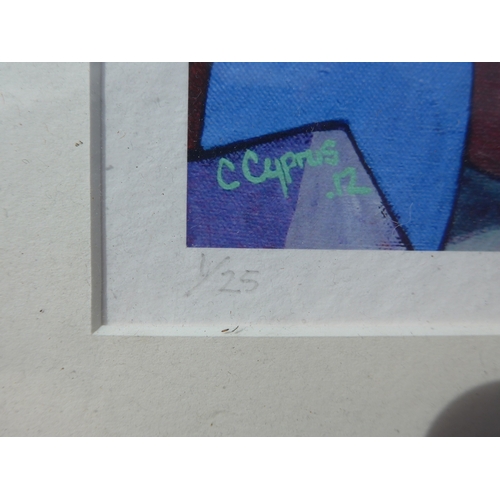 4048 - CHRIS CYPRUS (b.1971) A framed and glazed limited edition print titled 'Secret Garden'. Pencil signe... 