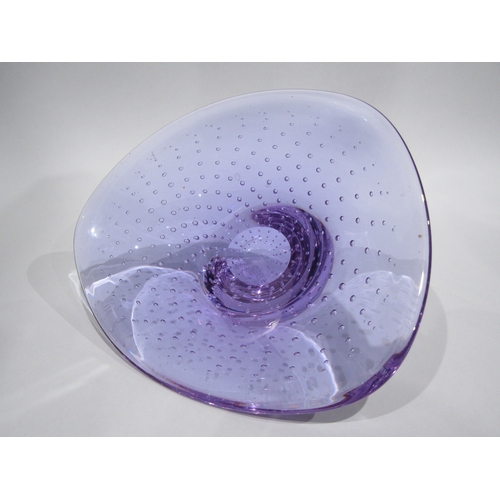 4019 - A Thomas Webb bubble glass fruit bowl