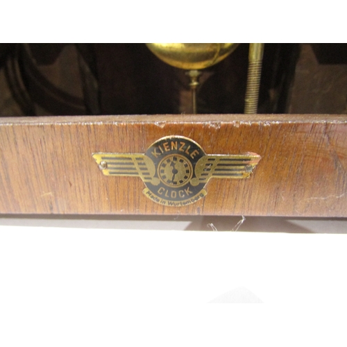 4037 - A Napoleon hat mantel clock with key