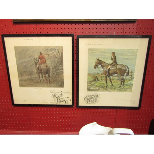 4040 - Three early 20th Century Snaffles prints of horses, framed and glazed (3)