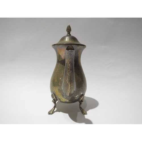 5022 - A silver bachelors coffee pot, Birmingham 1897, 14cm tall 200g