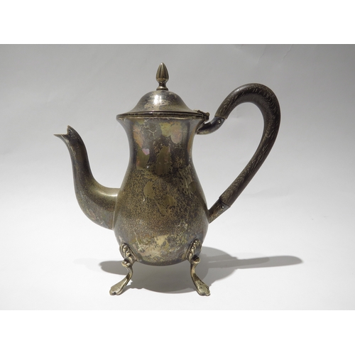 5022 - A silver bachelors coffee pot, Birmingham 1897, 14cm tall 200g