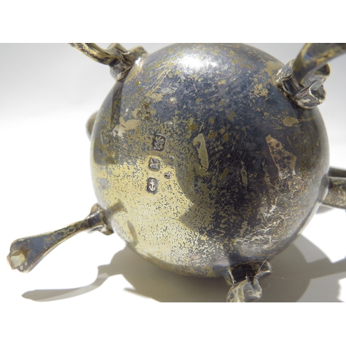5022 - A silver bachelors coffee pot, Birmingham 1897, 14cm tall 200g