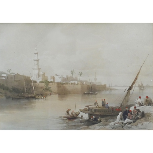 4015 - After David Roberts RA (1796-1864) A framed and glazed Louis Haghe lithograph - 'View of the Nile, F... 