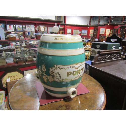 4050 - A ceramic Port flagon, John S. Bradford, Dundee