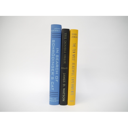 4057 - Three Folio Society science related titles, comprising John Gribbin: 'In Search of Schrödinger's Cat... 