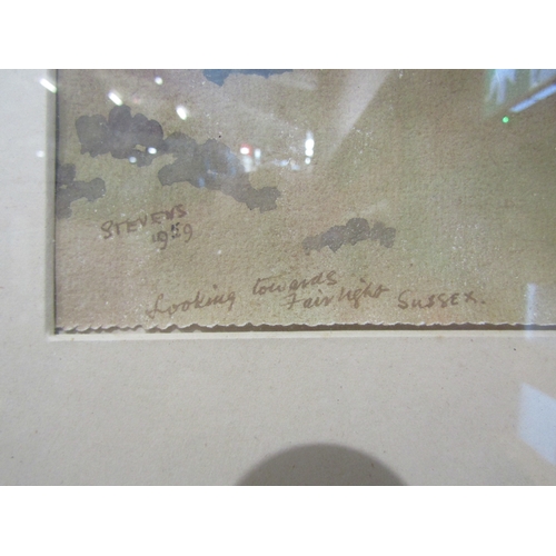 4020 - HENRY POTTER STEVENS (1875-1965): Two watercolours depicting trees 