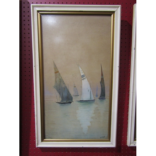 4042 - A.E NIBLOCK (XIX/XX) A pair of framed and glazed watercolours - Venetian Sunset and Evening. Both si... 