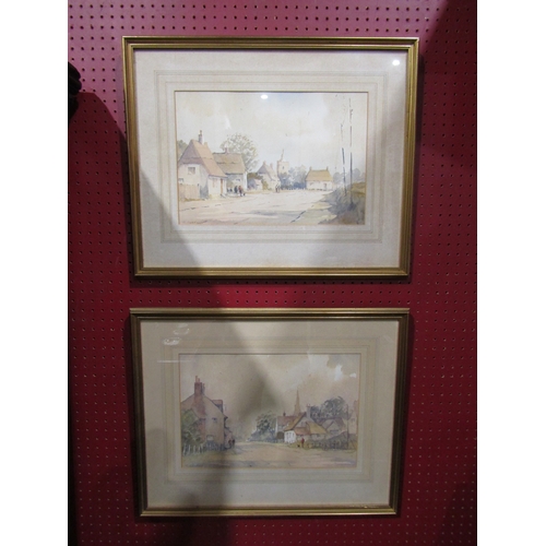 4049 - SIDNEY CARDEW (1931-2017) Two framed and glazed watercolours of Village scenes. Both signed. Image s... 