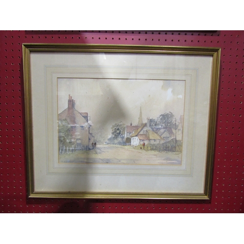 4049 - SIDNEY CARDEW (1931-2017) Two framed and glazed watercolours of Village scenes. Both signed. Image s... 