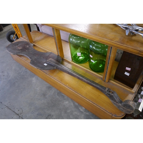 2005 - A 19th Century rustic pine bass instrument