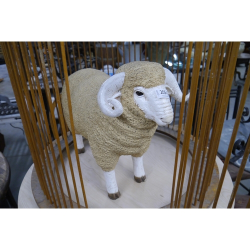 2051 - A butchers shop display model Merino Ram