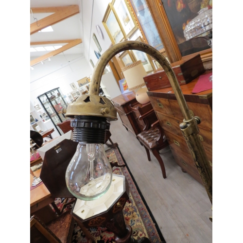 2007 - A Laura Ashley retro looking metal standard reading lamp.  139.5cm tall