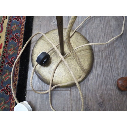 2007 - A Laura Ashley retro looking metal standard reading lamp.  139.5cm tall