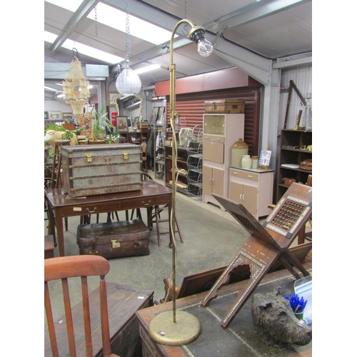 2007 - A Laura Ashley retro looking metal standard reading lamp.  139.5cm tall