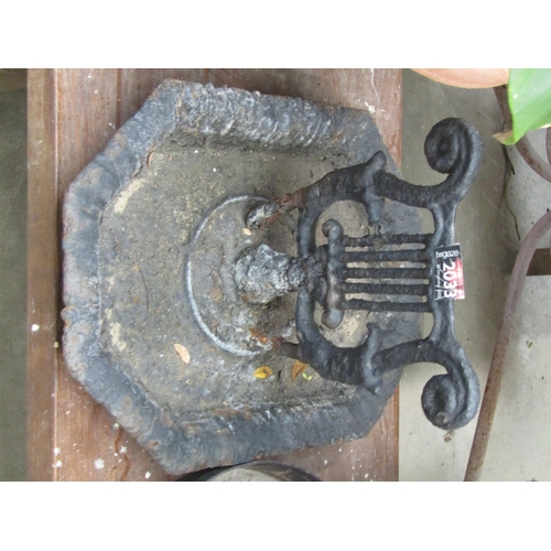 2033 - A Victorian cast iron boot scraper