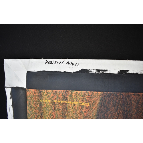 5039 - PAIROJ KARNDEE Thai Contemporary Artist: Portrait female in Angel form, titled 