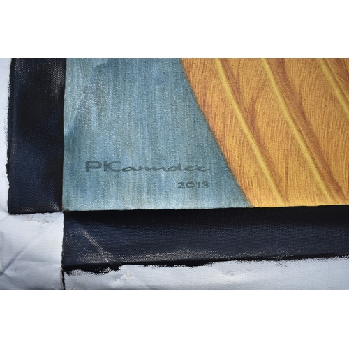 5044 - PAIROJ KARNDEE Thai Contemporary Artist: Portrait female in Angel form, untitled, the half length fi... 