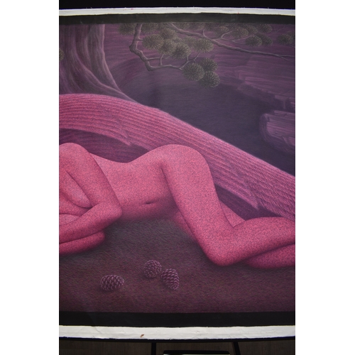 5048 - PAIROJ KARNDEE Thai Contemporary Artist: Portrait female in Angel form, titled 