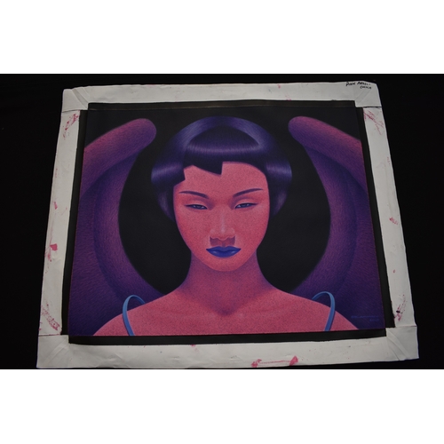 5050 - PAIROJ KARNDEE Thai Contemporary Artist: Portrait female in Angel form, titled 