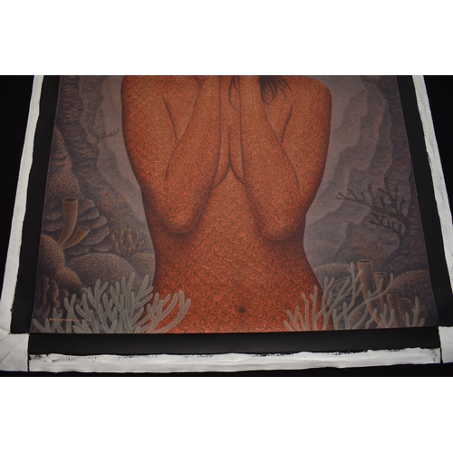5060 - PAIROJ KARNDEE Thai Contemporary Artist: Portrait female in Mermaid form, titled 
