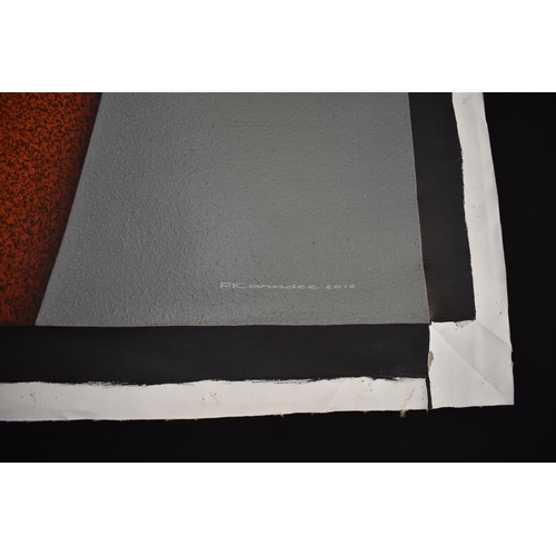 5057 - PAIROJ KARNDEE Thai Contemporary Artist: Female portrait, untitled 3/4 length nude study with hands ... 