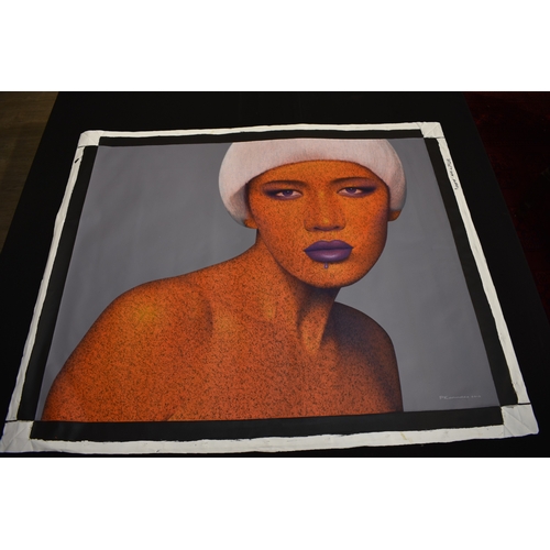 5059 - PAIROJ KARNDEE Thai Contemporary Artist: Female portrait, titled 