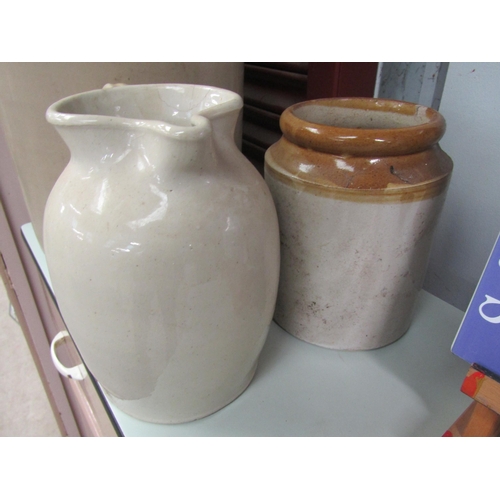 2022 - A Dickins Hickton & Co flagon, pot and jug