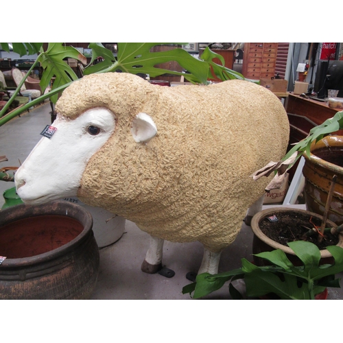 2033 - A life size garden Merino Ewe