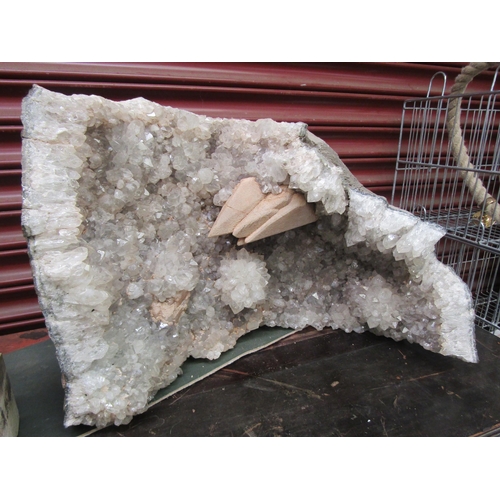 2059 - A large Quartz Geode specimen 60w 44cm tall