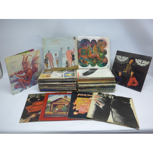8279 - Classic Rock / Prog / Psych - A collection of approximately sixty-five LPs to include COVEN: 'Blood ... 
