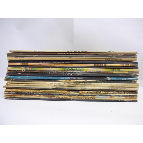 8248 - Folk / Folk Rock / Singer Songwriter / Country - A collection of twenty-three LPs to include JOHN RE... 