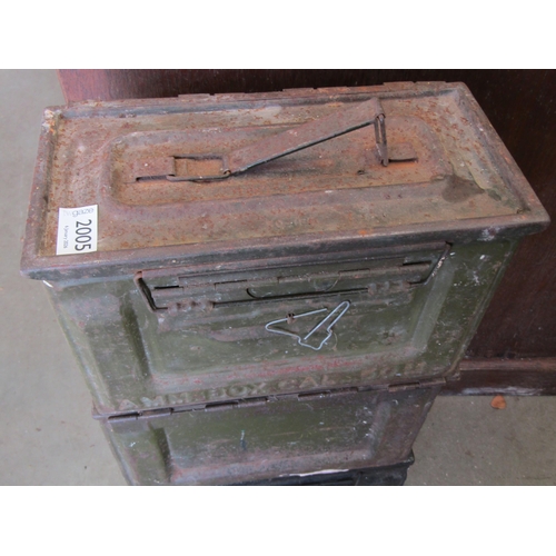 2005 - Three ammunition boxes