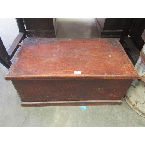 2017 - A Georgian elm box, 74cm x 42cm x 33cm (h)