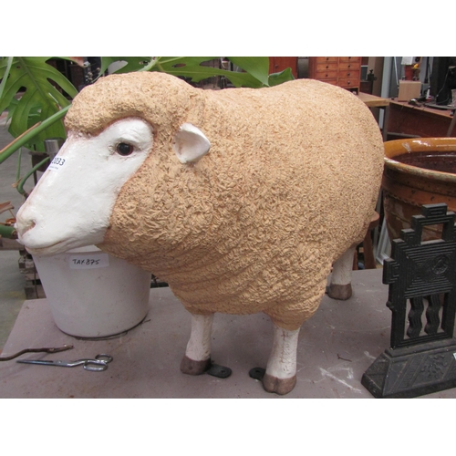 2033 - A life size garden Merino Ewe