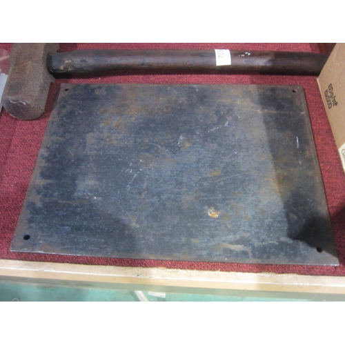 7050 - A cast iron sign for the Dundalk Newry and Greenore Railway - Not to Trespass, reproduction, 39cm x ... 