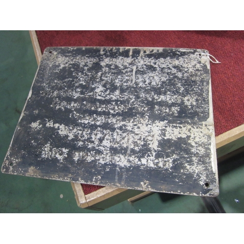 7066 - An alloy Warning Trespass sign, 38cm x 31cm