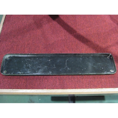7084 - A reproduction enamel BR (S) door plate - Tickets, 46cm x 9cm