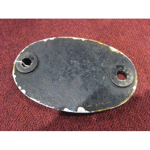 7091 - A cast iron shed plate 34G - Finsbury Park