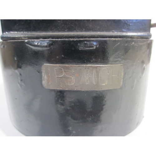 7115 - An LNER signal lamp interior with burner, plate stamped IPSWICH