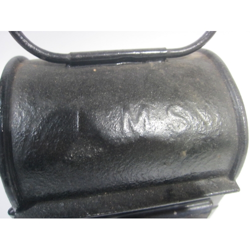 7116 - An LMS side fitting lamp with interior and War time black out sections to front lens