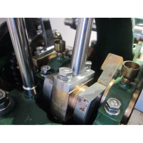 7021 - An exhibition quality Stuart 6A marine vertical twin cylinder compound steam launch engine. The 6A i... 