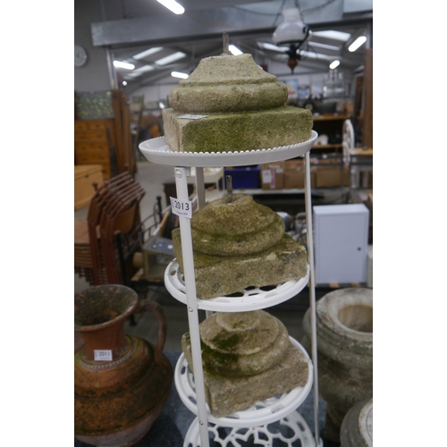 2012 - Three composition plinths