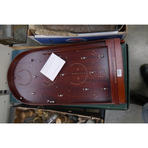 2029 - A boxed Jaques Bagatelle Board - complete