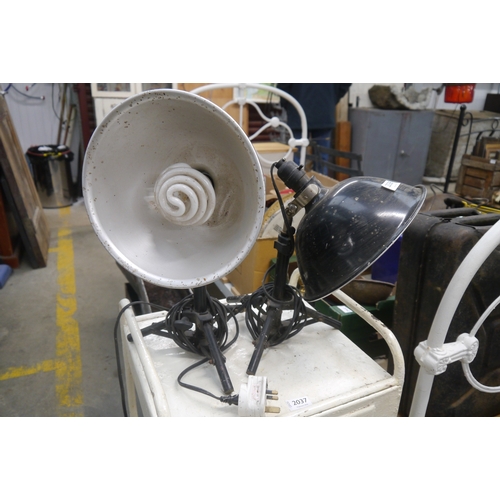 2038 - A pair of Smiths Victor adjustable photographic lights