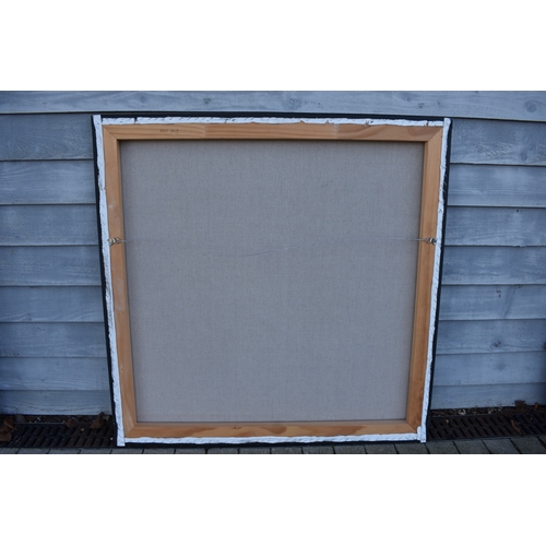 5005 - Possibly CHIT: Thai Contemporary artist: Mixed media portrait.  The front profile image of young gir... 