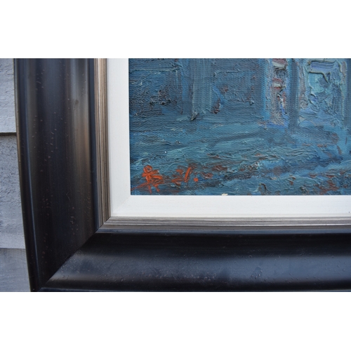 5035 - 20th Century Balinese beautiful night study of a Balinese temple, date 31. Painted at the most signi... 